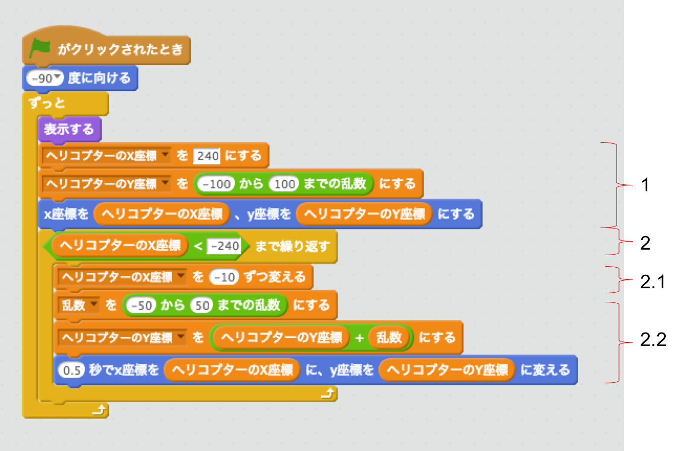 小学生がスクラッチでシューティングゲームを作る8のステップ 敵の動きを作る 株式会社タイムレスエデュケーション