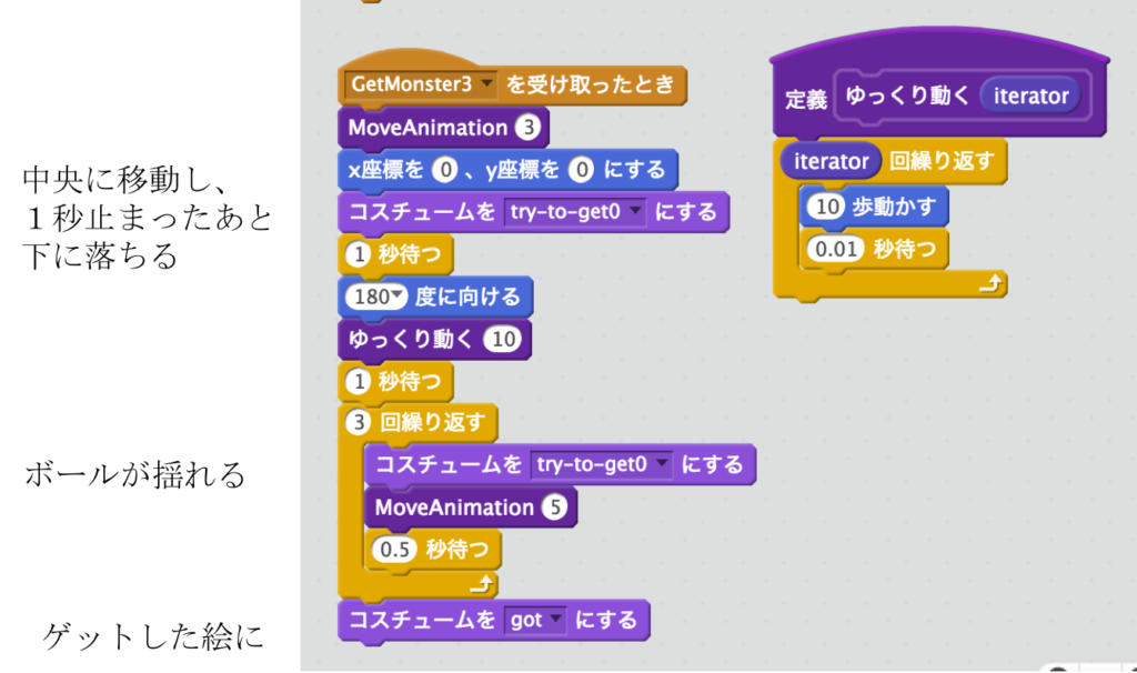 ボールに吸い込まれる